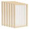 6 Pack Wood Silk Screen Printing Frame Kit for Beginners and Kids, 10x14 Wood Frame, 110 White Mesh